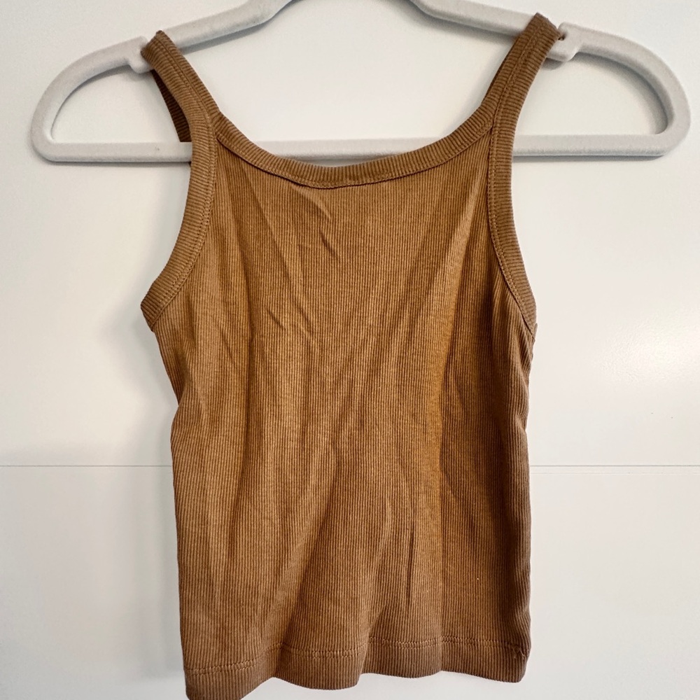 Topshop Ribbed Tank Top - Picture 2 of 4